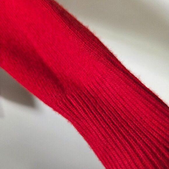 EUC BIANCO & BLU RED MERINO WOOL BLEND BOATNECK SWEATER TOP SIZE M - Picture 9 of 16